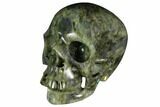 Realistic, Polished Labradorite Skull #150918-2